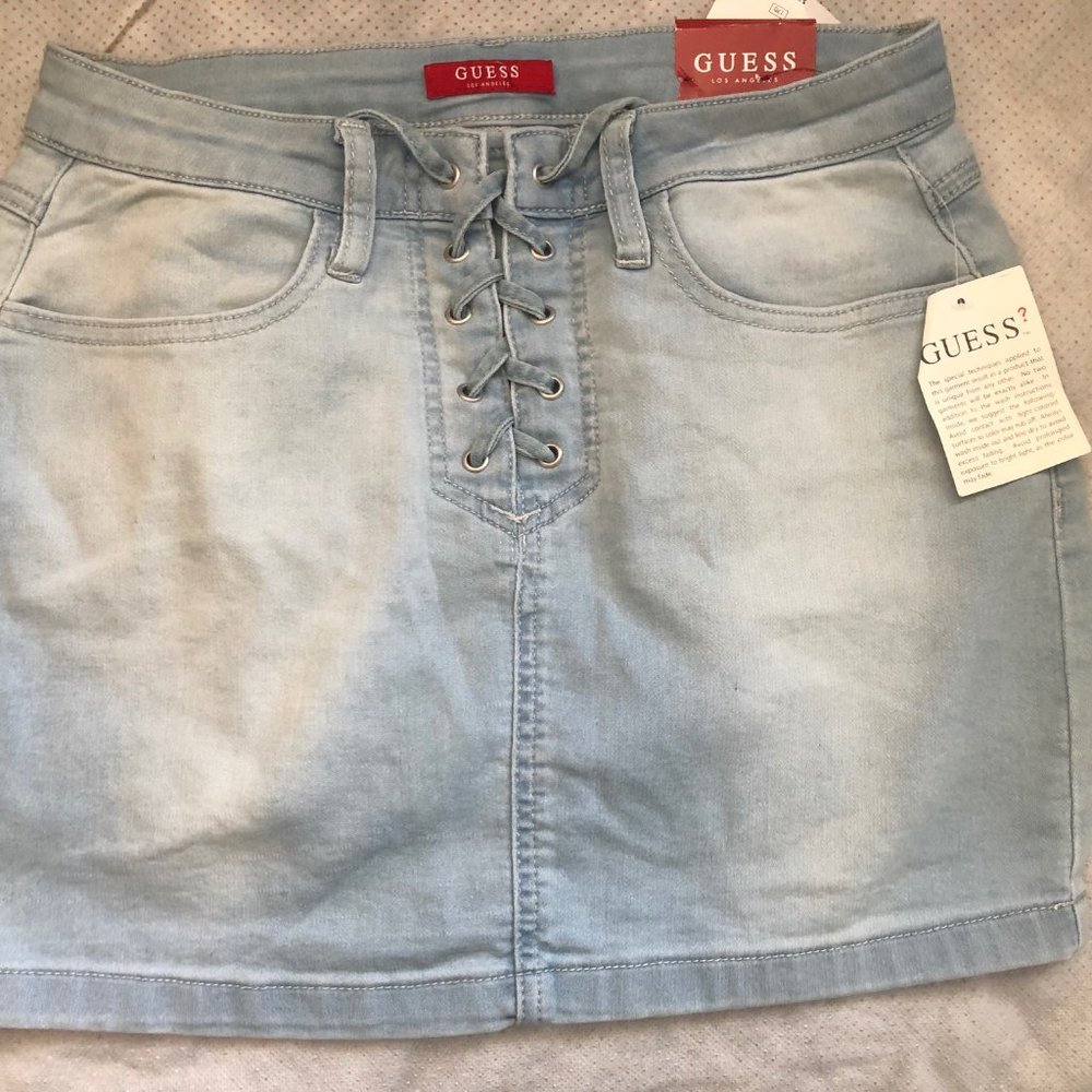 NWT guess denim skirt
